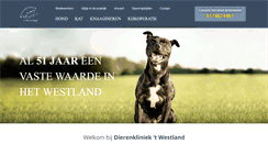 Desktop Screenshot of dierenkliniekwestland.nl